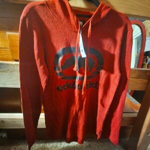 Long Sleeved Knit Hoodie